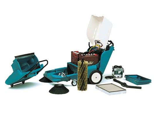 Tennant 3640 Walk-Behind Sweeper + Free Pullman Commander PV900 Vacuum