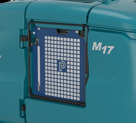Tennant M17 Battery-Powered Ride-On Sweeper-Scrubber + Free Black Jet Honda Powered GX390 Petrol High Pressure Washer