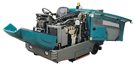 Tennant M20 Ride-On Sweeper-Scrubber + Free Black Jet Honda Powered GX390 Petrol High Pressure Washer