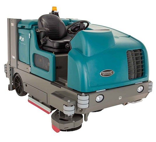 Tennant M30 Ride-On Sweeper-Scrubber + Free Black Jet Honda Powered GX390 Petrol High Pressure Washer