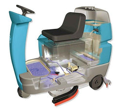 Tennant T7 Ride-On Floor Scrubber + Free Honda GX160 High Pressure Washer