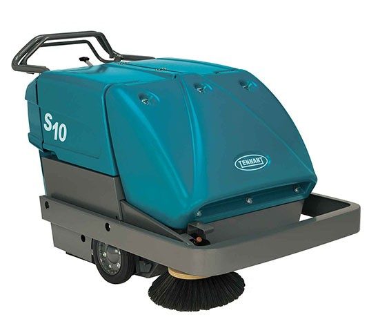 Tennant S10 Walk-Behind Sweeper + Free Pullman Commander PV900 Vacuum