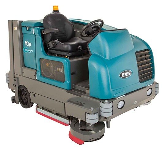 Tennant M20 Ride-On Sweeper-Scrubber + Free Black Jet Honda Powered GX390 Petrol High Pressure Washer