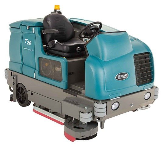 Tennant T20 Industrial Ride-On Floor Scrubber + Free Black Jet Honda Powered GX390 Petrol High Pressure Washe