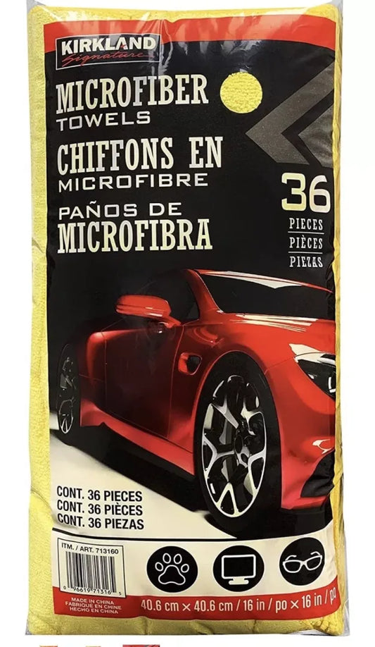 Kirkland Signature Microfiber Towels β Pack of 36