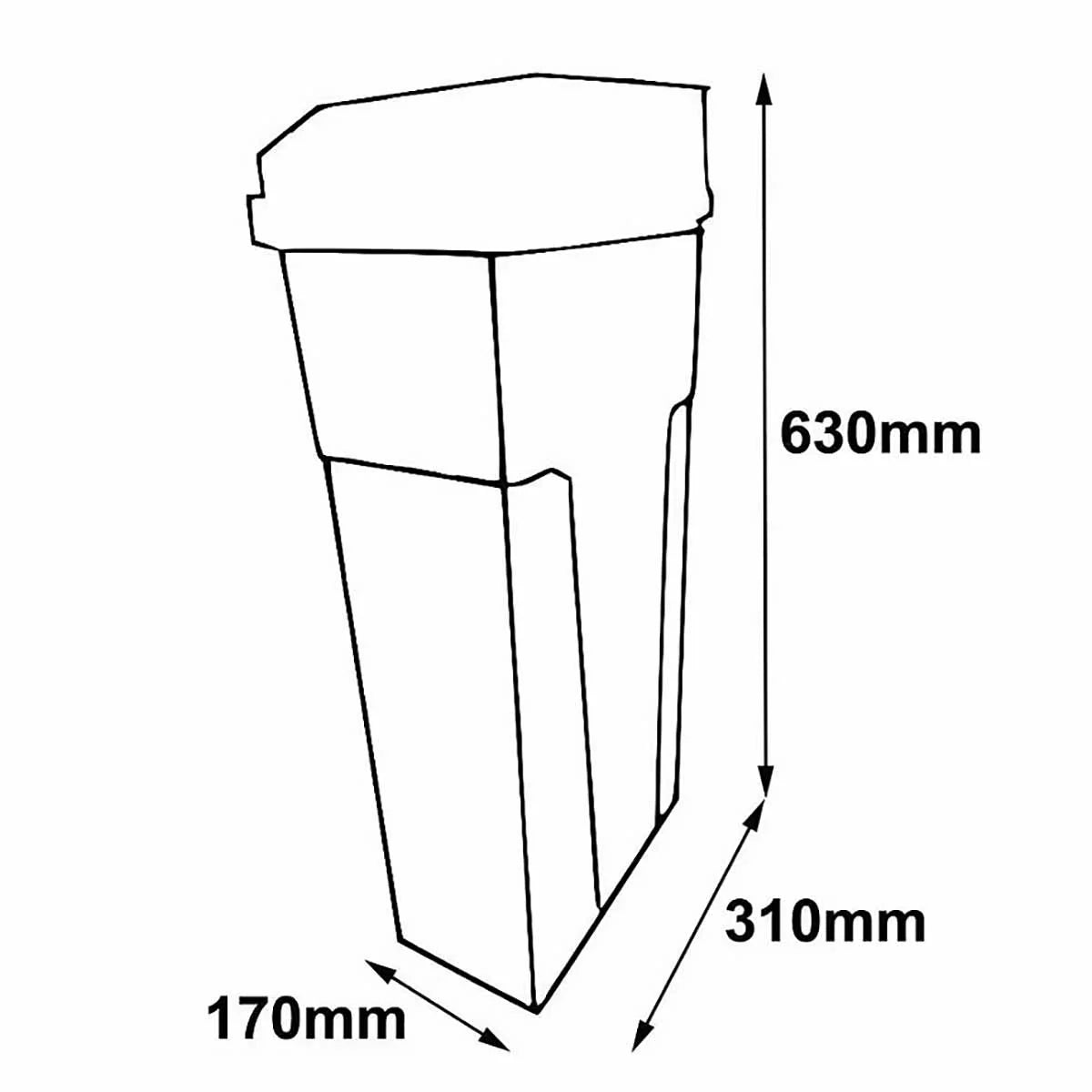 OzWashroom Sanitary Bin Automatic No Touch Lady Disposal Unit