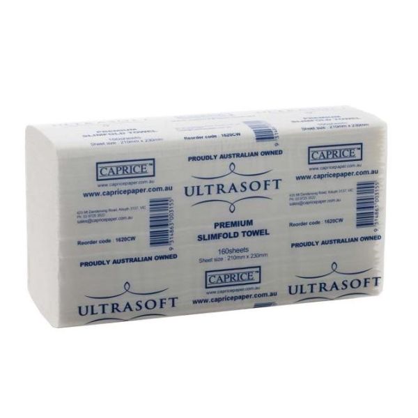 Caprice Ultrasoft Slimfold Interleaved Towel