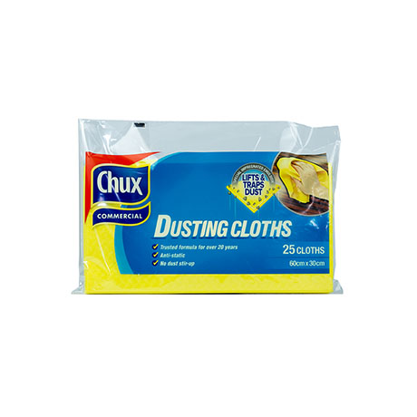 Chux Dusting Cloths 60x30cm Pack of 25