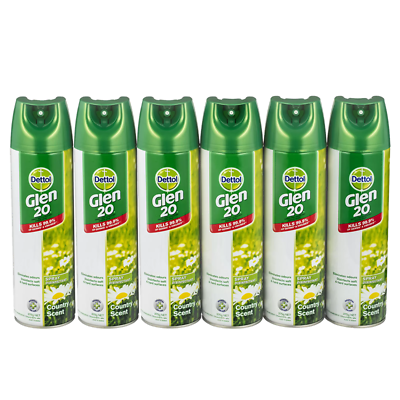 Pack Glen 20 Spray Disinfectant Country Scent by Dettol - 375g 3PK,4PK,6PK,12PK - Cleaning Supplies