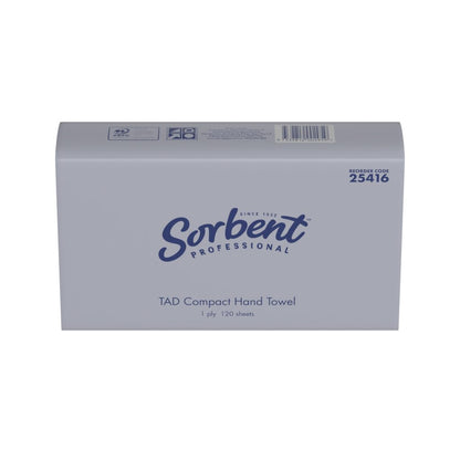 Sorbent Compact TAD Hand Towel 1ply 120 sheets