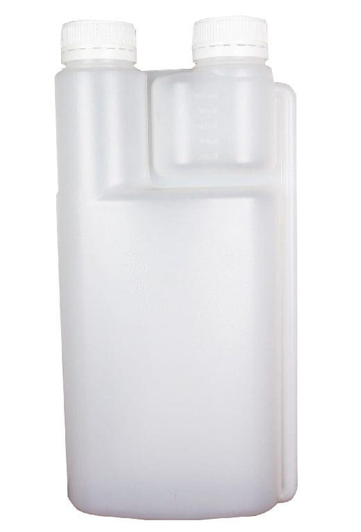 Agar 1Lt Twin chamber bottle + 2 caps