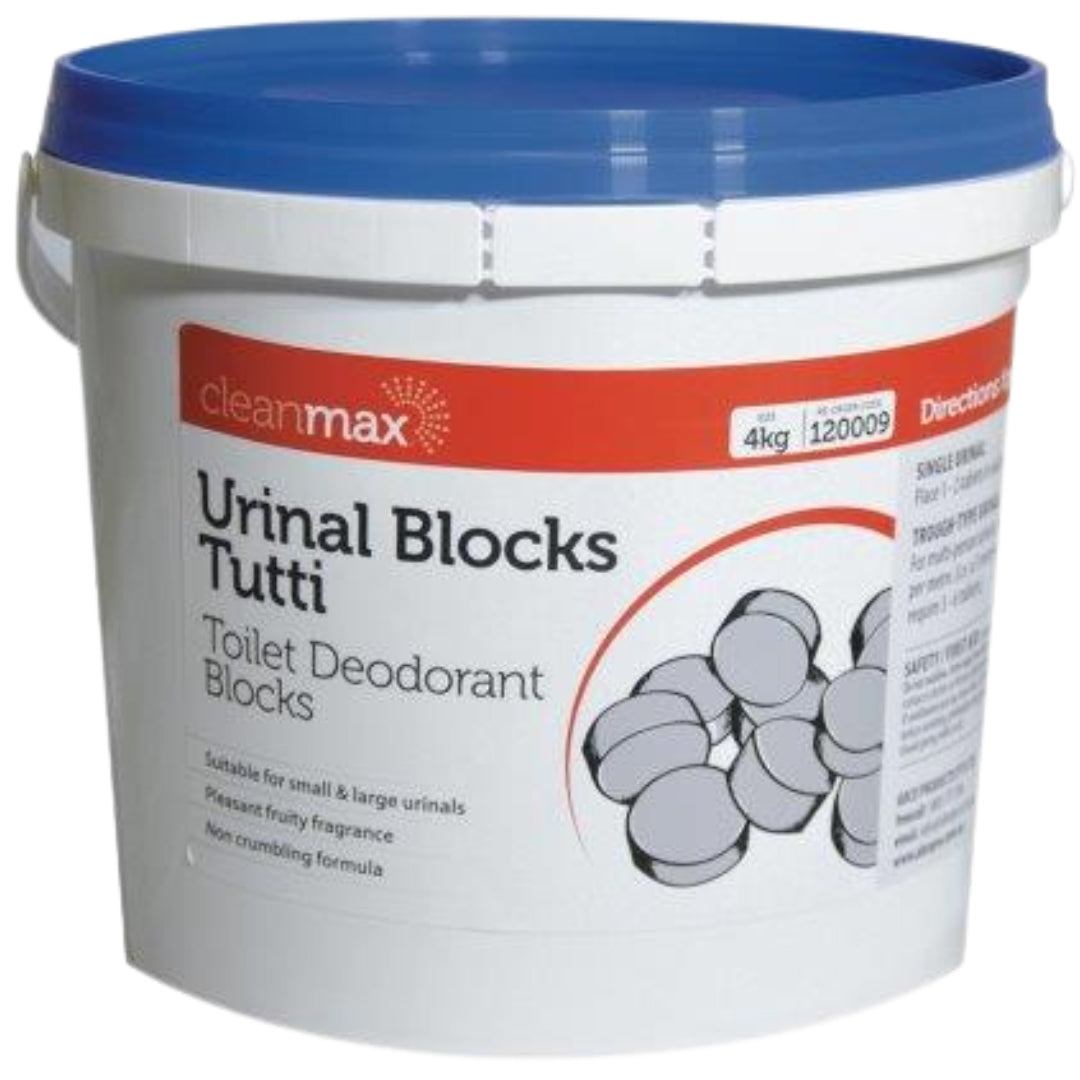 Cleanmax Urinal Blocks Tutti 4kg Each