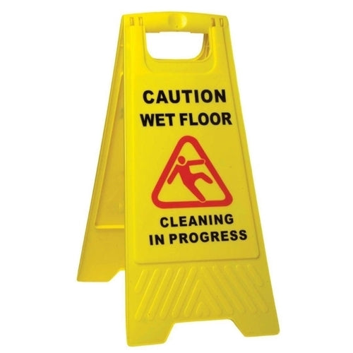 Cleanmax™ Caution Wet Floor A Frame Sign Yellow Each