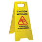 Cleanmax™ Caution Wet Floor A Frame Sign Yellow Each