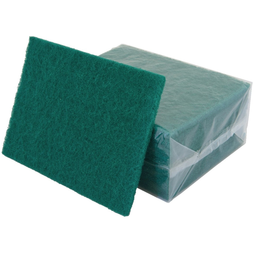 Cleanmax® Scourer Pad Green Large 150mm x 230mm Pack 10
