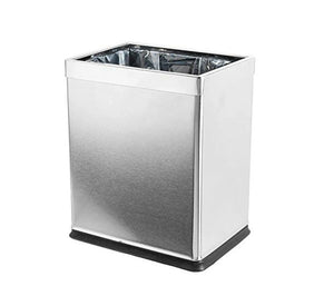 Dolphy 10L Indoor Silver Trash Can