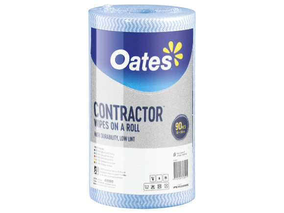 Oates Contractor Extra Thick Wipes on a Roll