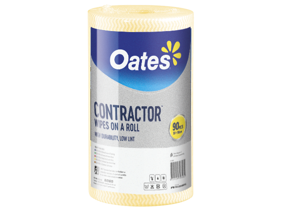 Oates Contractor Extra Thick Wipes on a Roll