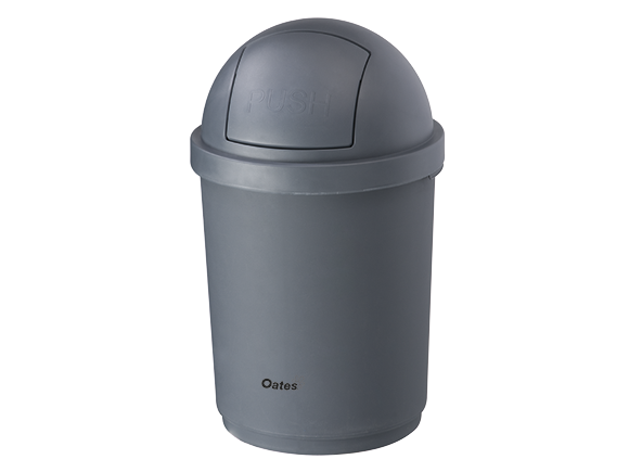 Oates Domed Bin - Grey 28L