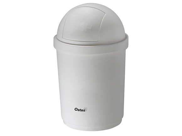 Oates Domed Bin - White 28L