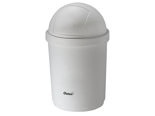 Oates Domed Bin - White 28L