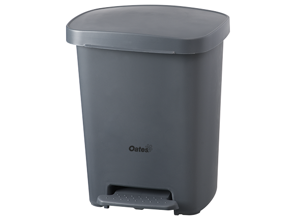 Oates Pedal Bin 30L - White, Grey