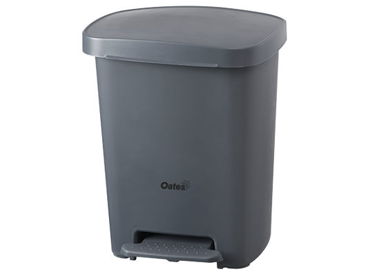 Oates Pedal Bin 30L - White, Grey