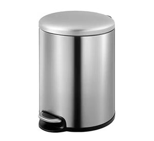 Dolphy Round Soft Closing Stainless Steel PEDAL Bin -5L