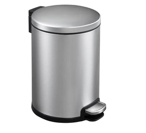 Dolphy Round Soft Closing Stainless Steel PEDAL Bin - 6L