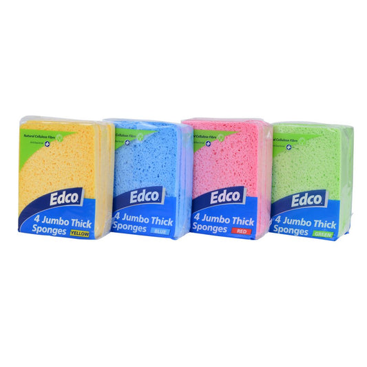 Edco Jumbo Thick Sponges – Colour Coded