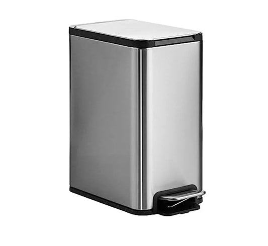 Dolphy 8L SS Indoor Trash Can With Foot Pedal