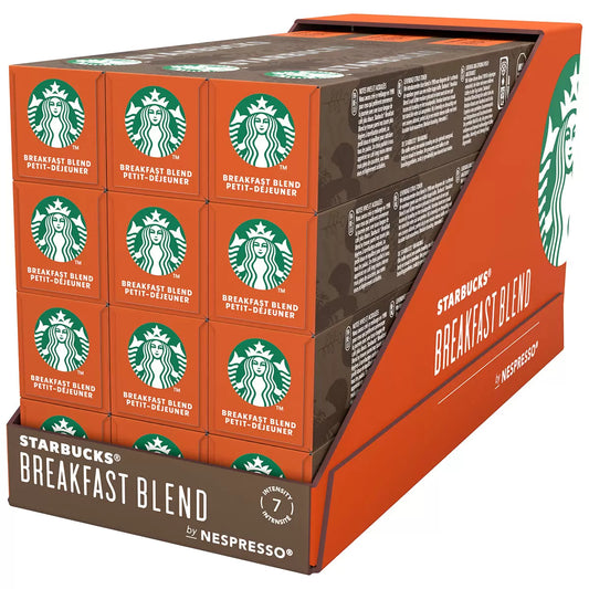 Starbucks By Nespresso Breakfast Blend Coffee Capsules 120 Pack