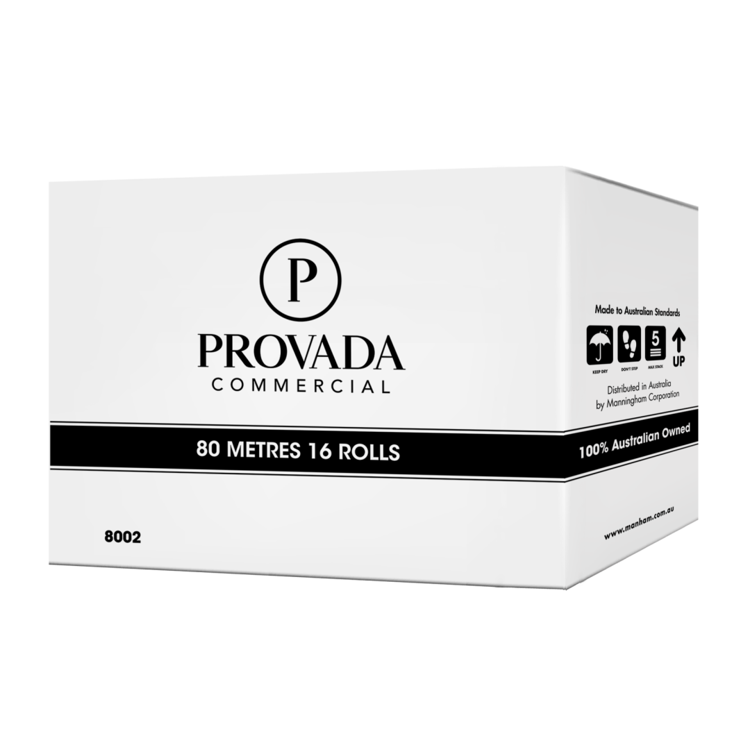 PROVADA Commercial 1PLY 80M Roll Towel - Cleaning Supplies