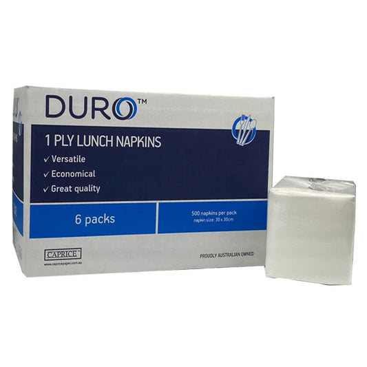 Caprice Duro Lunch Napkin 1 Ply 300mm x 300mm