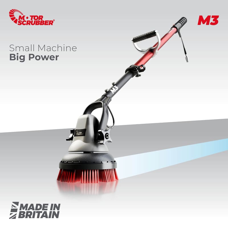 Motorscrubber M3S Starter Kit – Short Handle Floor & Wall Scrubber