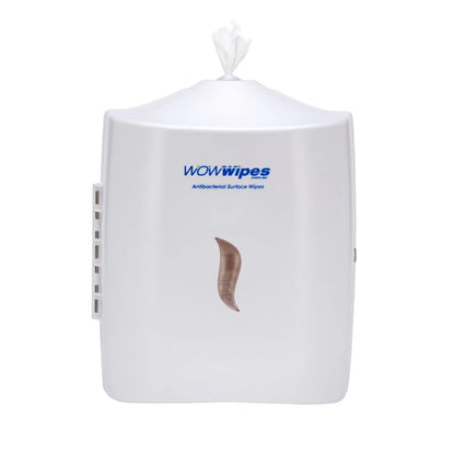 Wow Wipes - Antibacterial Wipes Dispenser – Wall Mounted Silicone Nozzle Dispenser: Black/ White