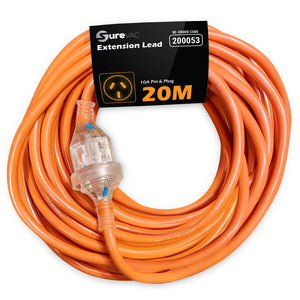 Abco Extension Lead Orange 20m 10Amp 60006 Each