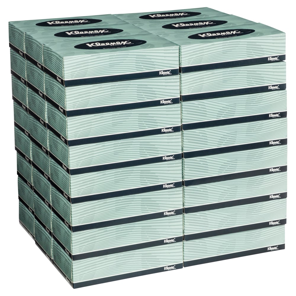 KLEENEX® Facial Tissue Box 2 Ply Flat Box, 48 Boxes