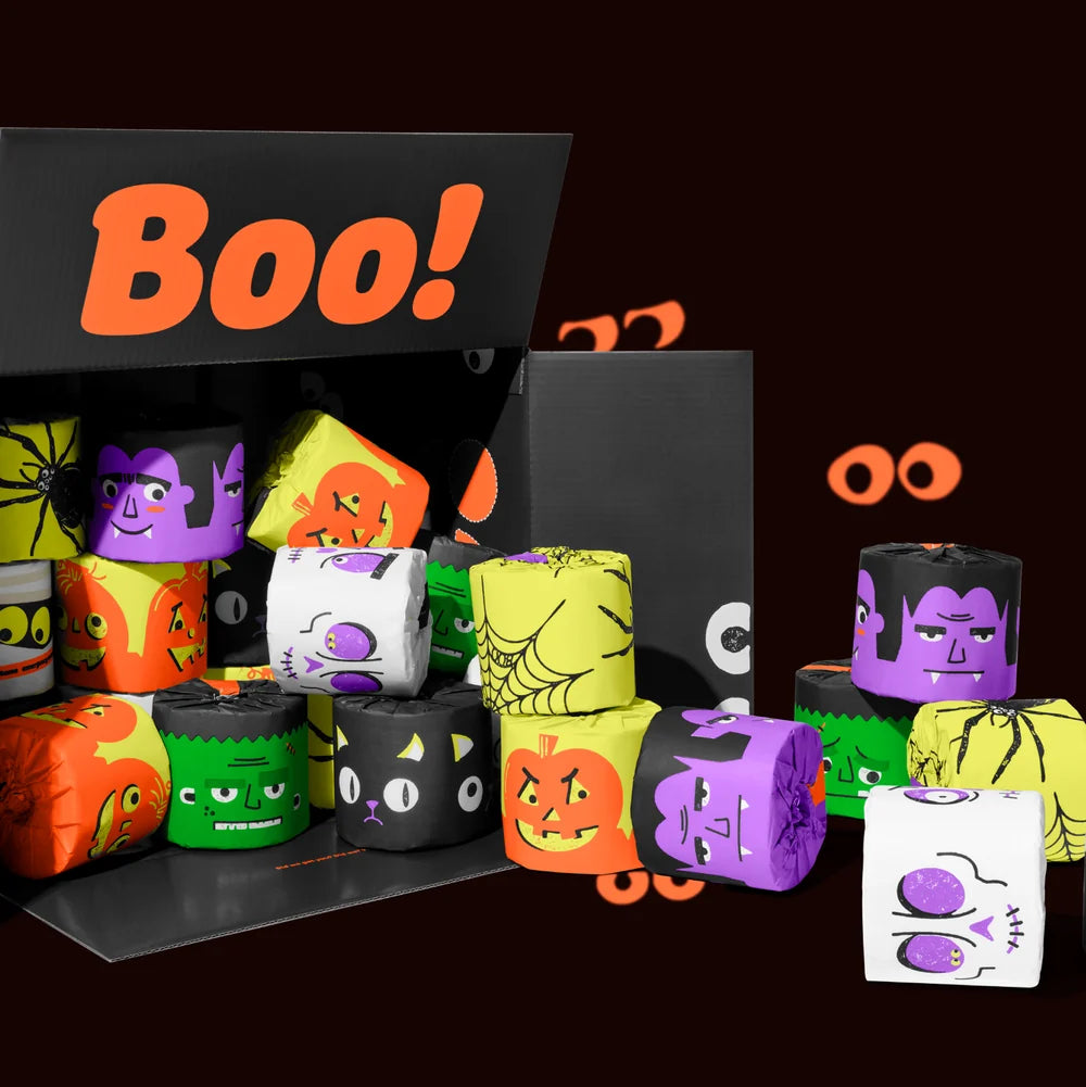 Who Gives a Crap The Spooky Edition Premium 100% Bamboo Toilet Paper 24 Rolls