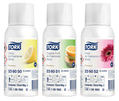 Tork Mixed Pack Air Freshener Spray A1 - 12 cans