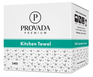 Provada Premium Kitchen Towels 2ply 240 sheets x 12 rolls