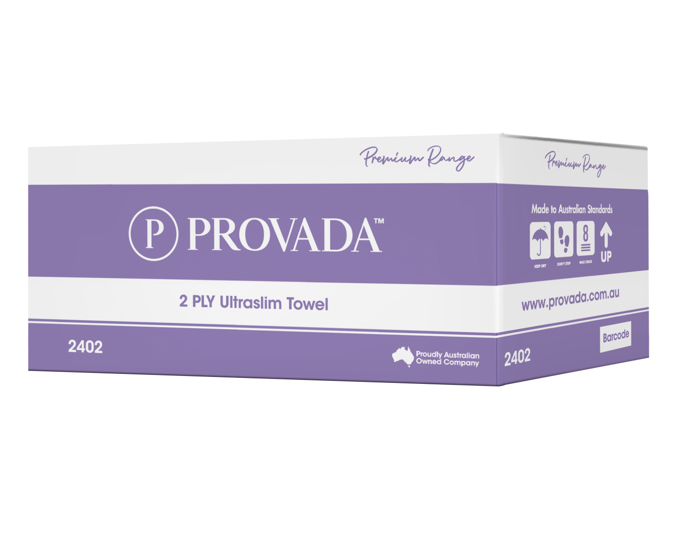 PROVADA Premium Ultraslim Towel 2PLY - 2400 Sheets - Cleaning Supplies