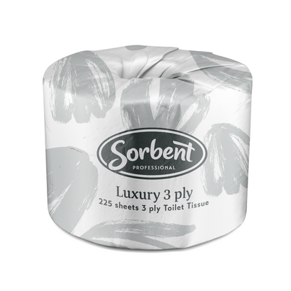 Sorbent Luxury Toilet Tissue 3ply 225 sheets