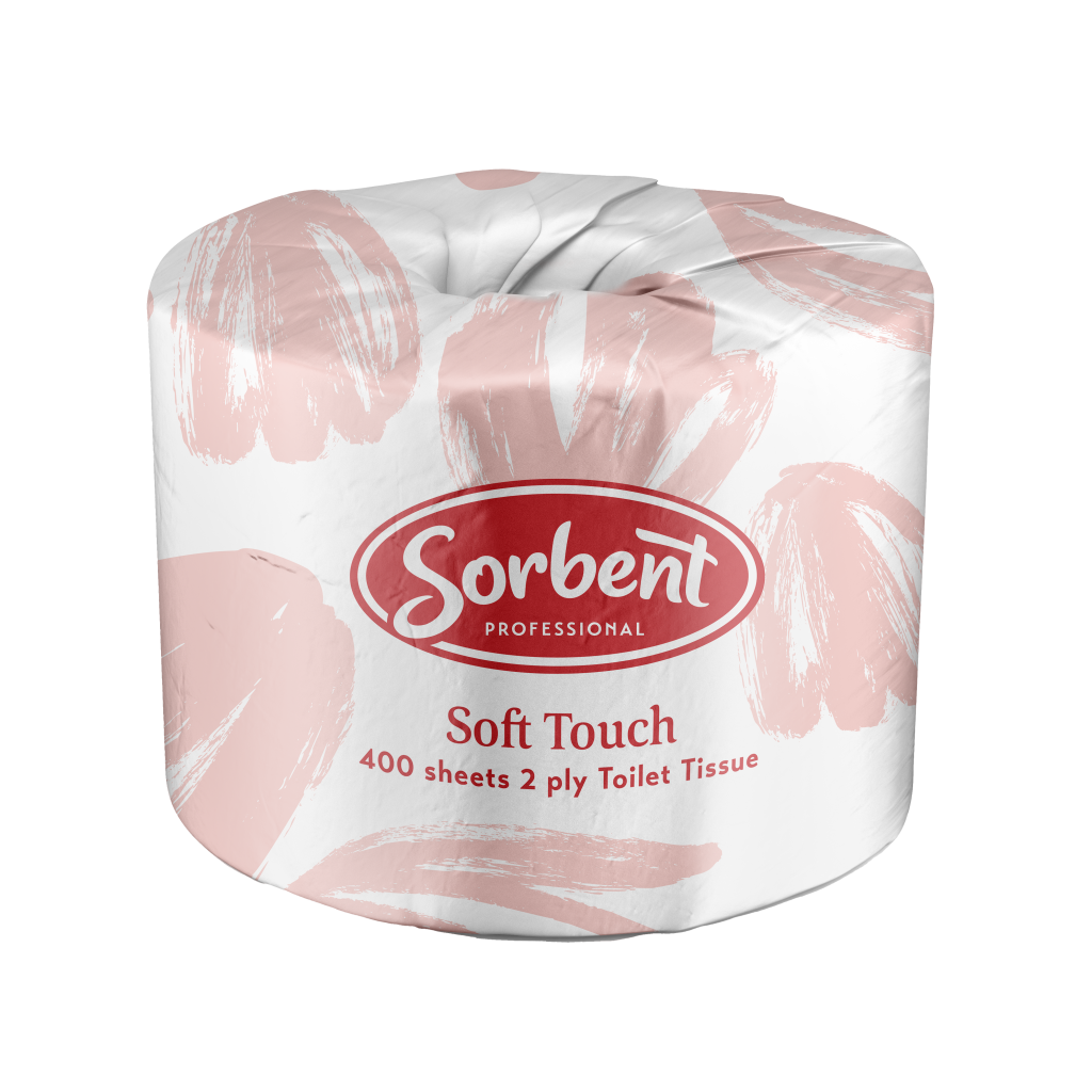 Sorbent Soft Touch Toilet Tissue 2ply 400 sheets