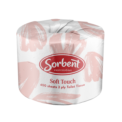 Sorbent Soft Touch Toilet Tissue 2ply 400 sheets