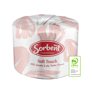 Sorbent Soft Touch Toilet Tissue 2ply 400 sheets