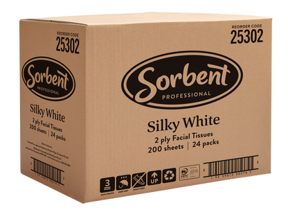 Sorbent Facial Tissues 2 ply 200 sheets