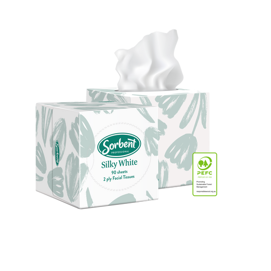 Sorbent Facial Tissue Cube 2 ply 90 sheets
