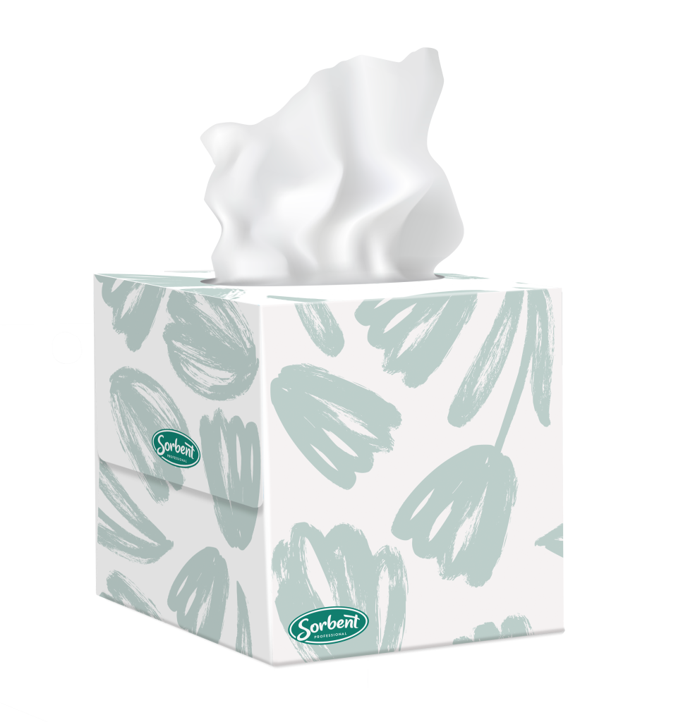 Sorbent Facial Tissue Cube 2 ply 90 sheets