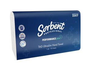 Sorbent Performance Plus – Ultraslim TAD Hand Towel 1ply 150 sheets